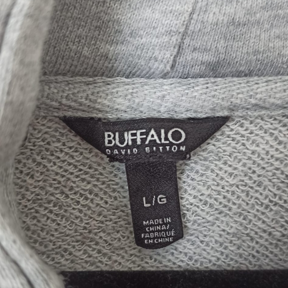 Buffalo- David Bitton cropped hoodie, gray, size L, women - Picture 3 of 4